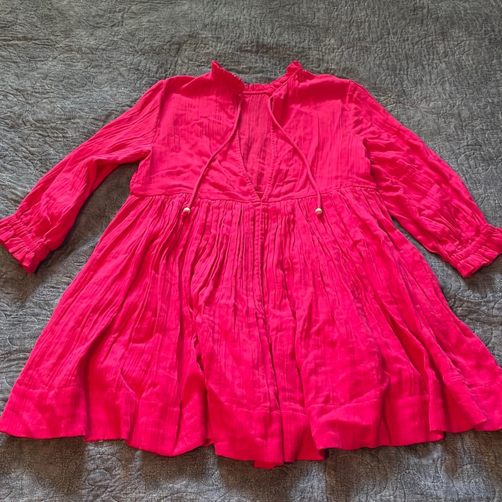 Free People coral dress size S